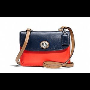 Retired NWT Coach Dylan Crossbody- Blue/Red